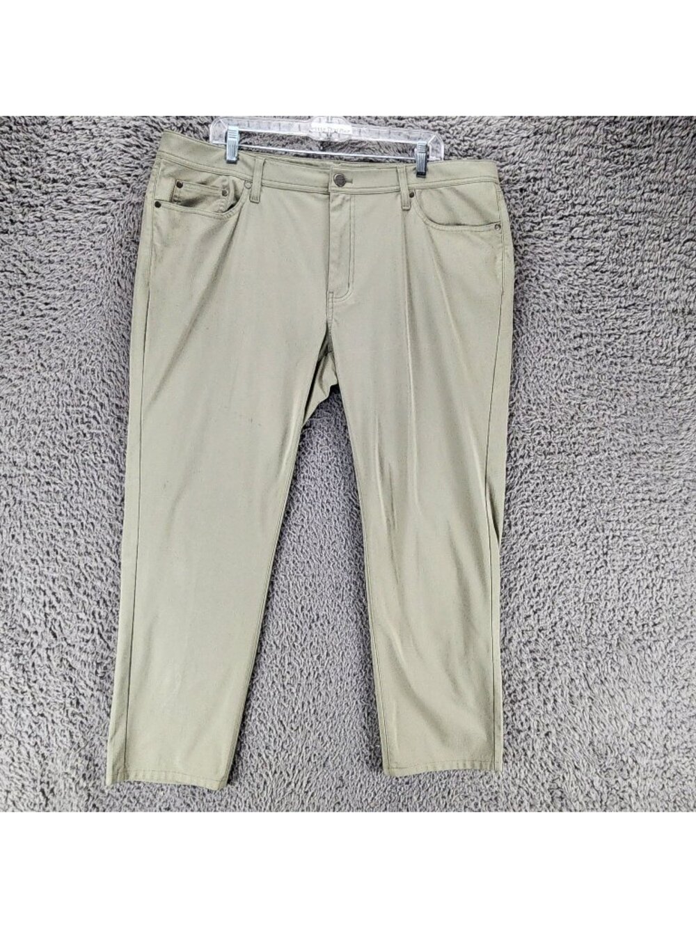 J. Hilburn Pants Mens 40x26 SLL Green Stretch Mid Rise Slim Fit *Read*